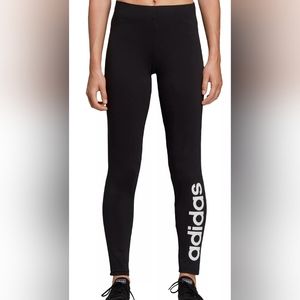 NWT, Adidas black linear leggings